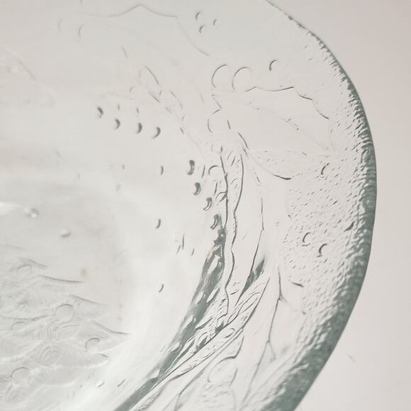 Set of 7 Vintage Arcoroc Holly Tree Tannenbaum Embossed Glass Christmas Bowls - Picture 11 of 12